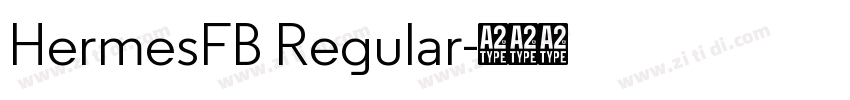 HermesFB Regular字体转换